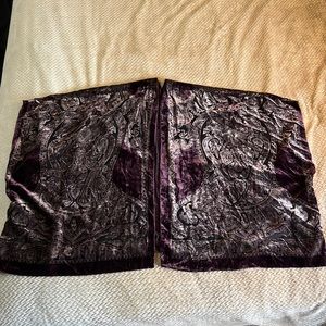 Host Pick🤎Oversized Purple + Silver Boho Festival Shawl